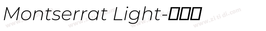 Montserrat Light字体转换